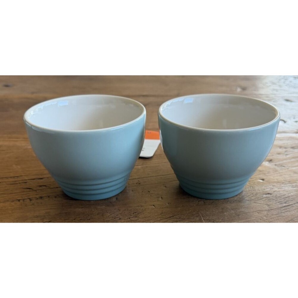 SALE Le Creuset Stoneware 2 Giant Cappuccino Bistro Mug 14oz Sage Green NEW - Picture 6 of 9